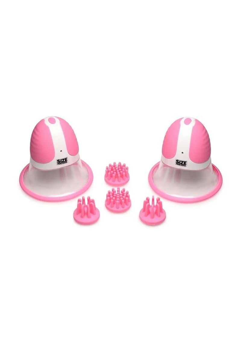 Size Matters 10X Rotating Silicone Nipple Suckers with 4 Attachments