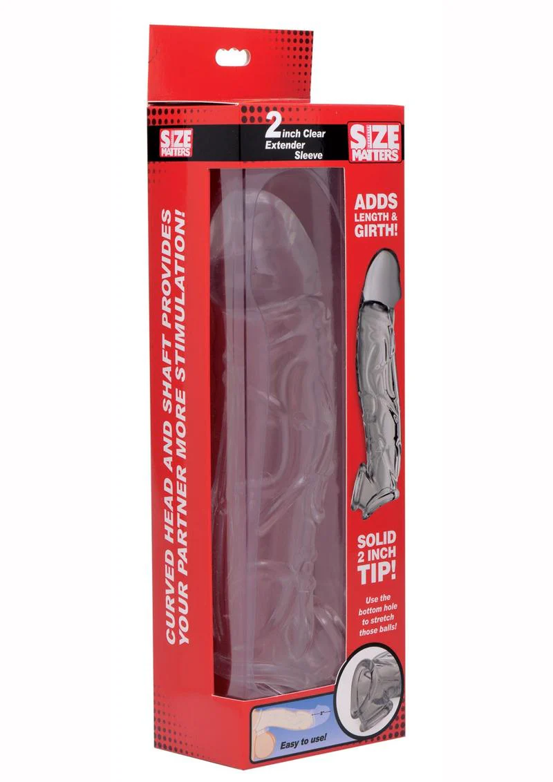 Size Matters Clear Penis Extender Sleeve - Image 11