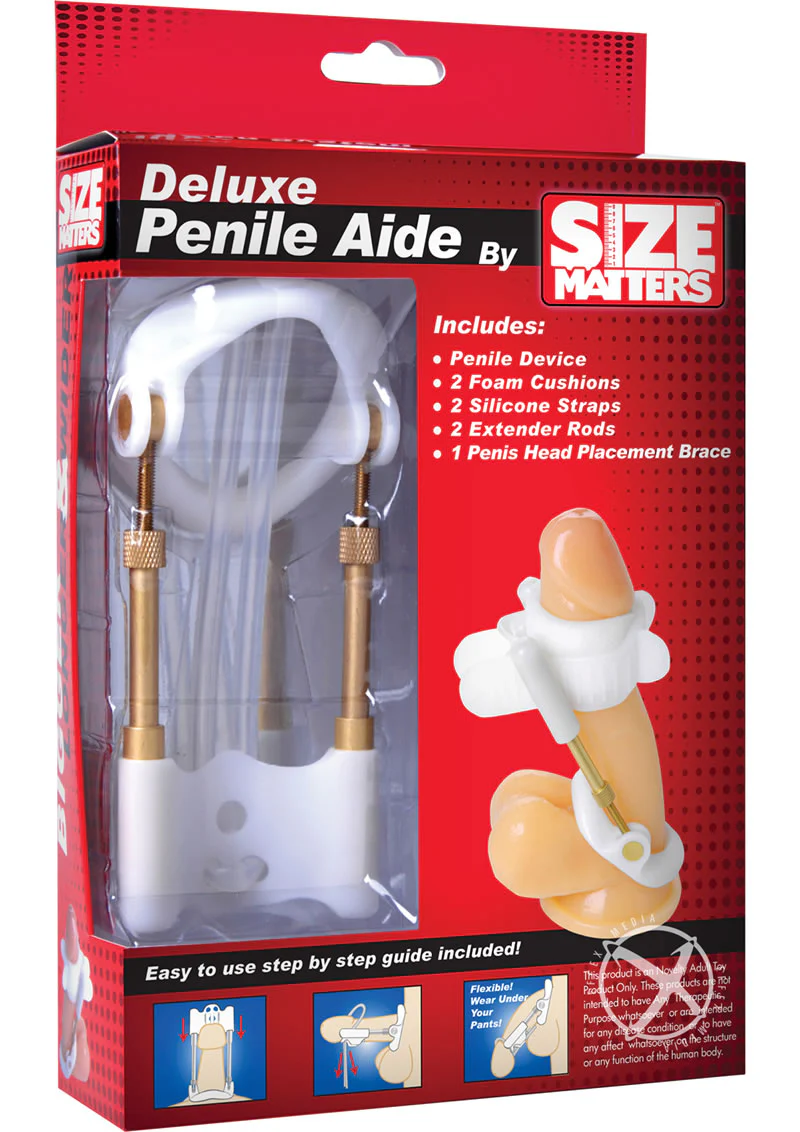 Size Matters Deluxe Penile Aide Extender System Growth Device - Image 3