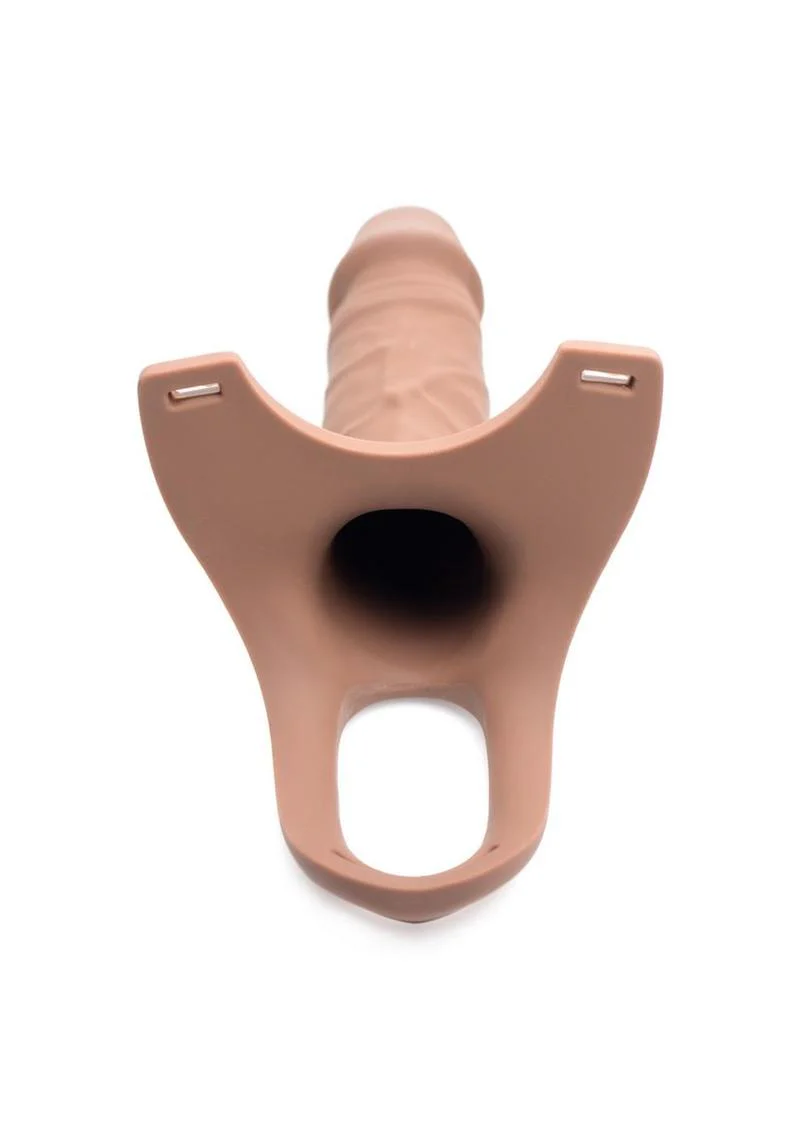 Size Matters Hollow Silicone Dildo Strap-On with Cum-Thru Tip - Image 5