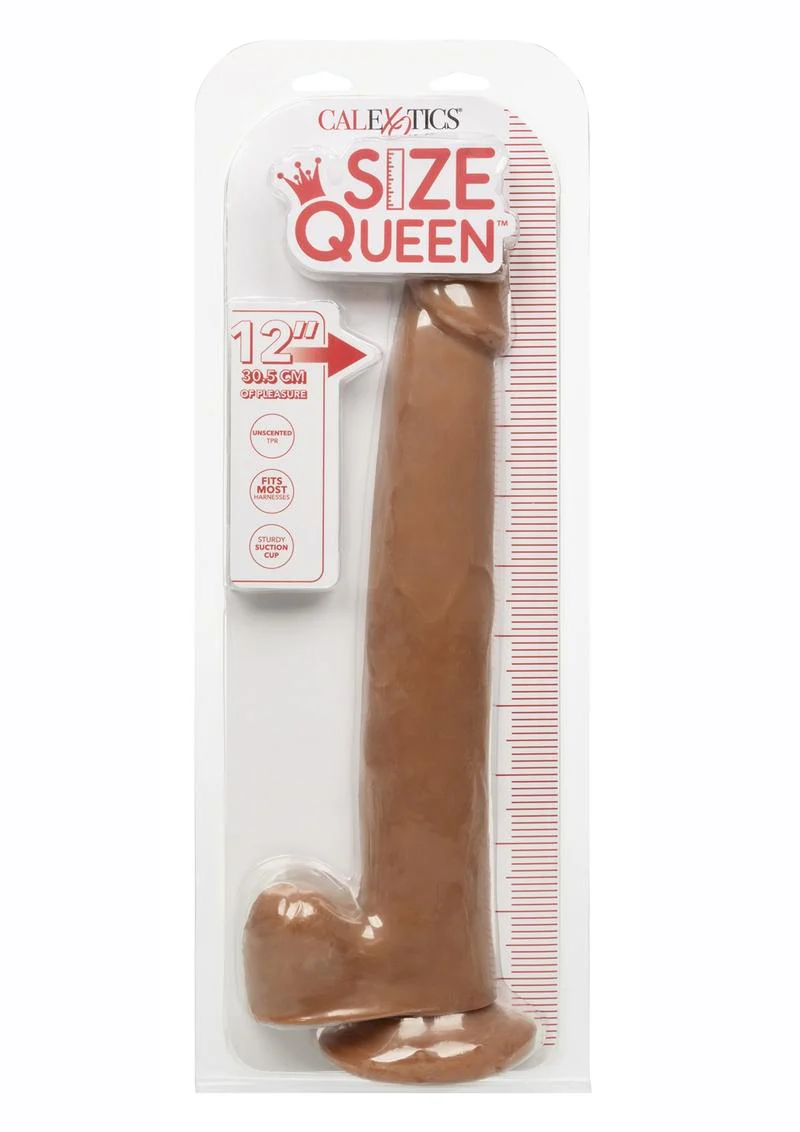 Size Queen 12" Dildo with Balls by CalExotics - Image 16
