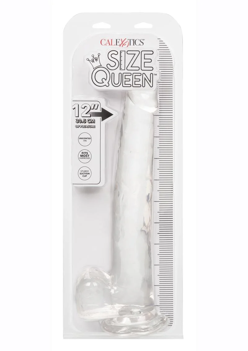 Size Queen 12" Dildo with Balls by CalExotics - Image 17