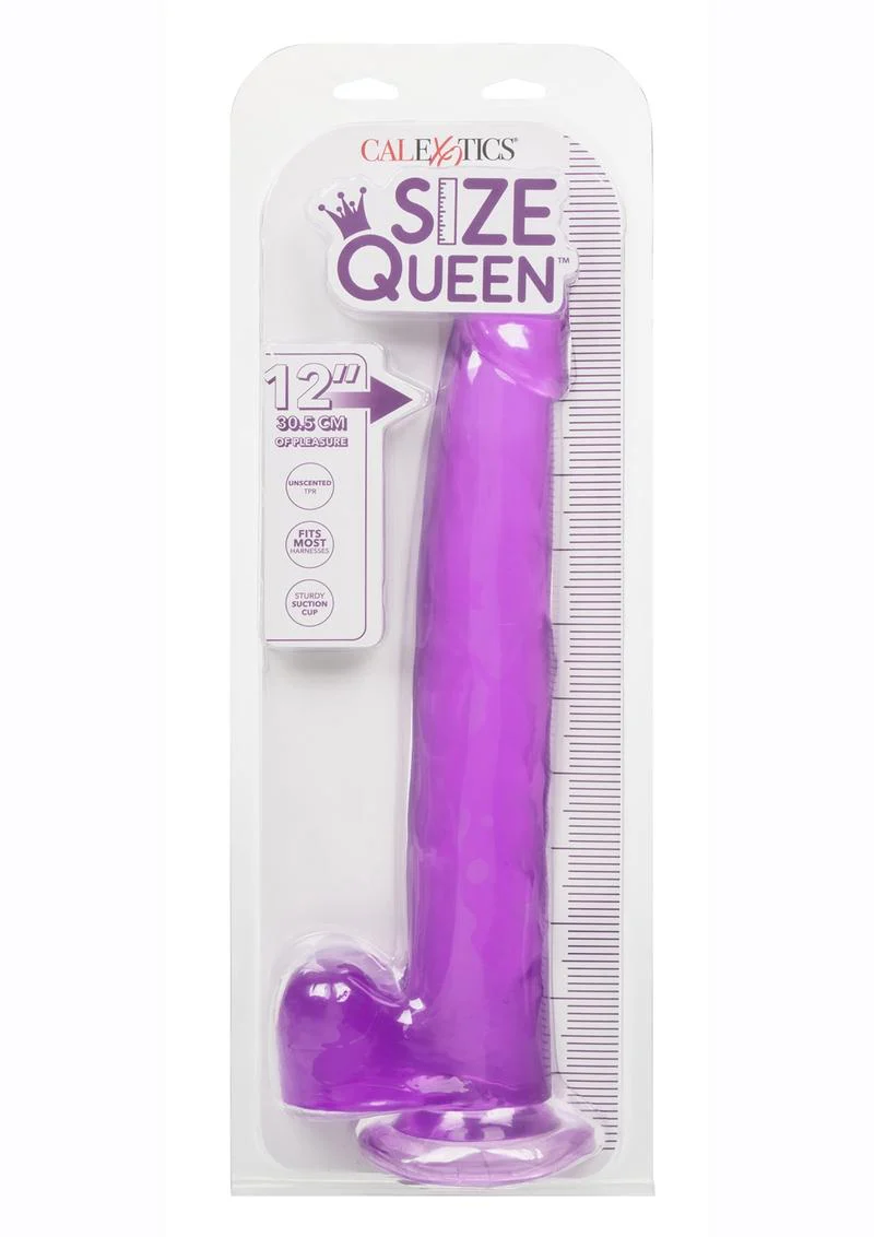 Size Queen 12" Dildo with Balls by CalExotics - Image 22