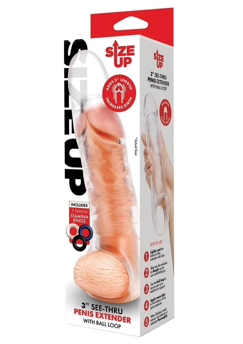 Size Up Extra Girthy Clear View Penis Extender - Image 4