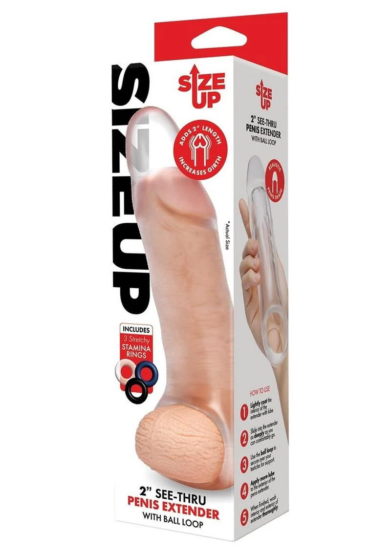 Size Up Girthy Clear View Penis Extender - Image 4
