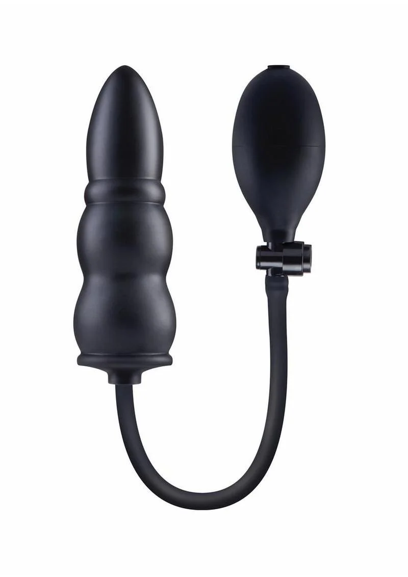 Size Up Silicone Ripple Inflatable Butt Plug