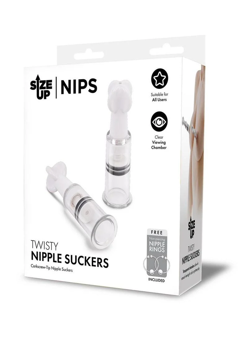 Size Up Twisty Nipple Suckers XL Extra Large Corkscrew-Tip Nipple - Image 4