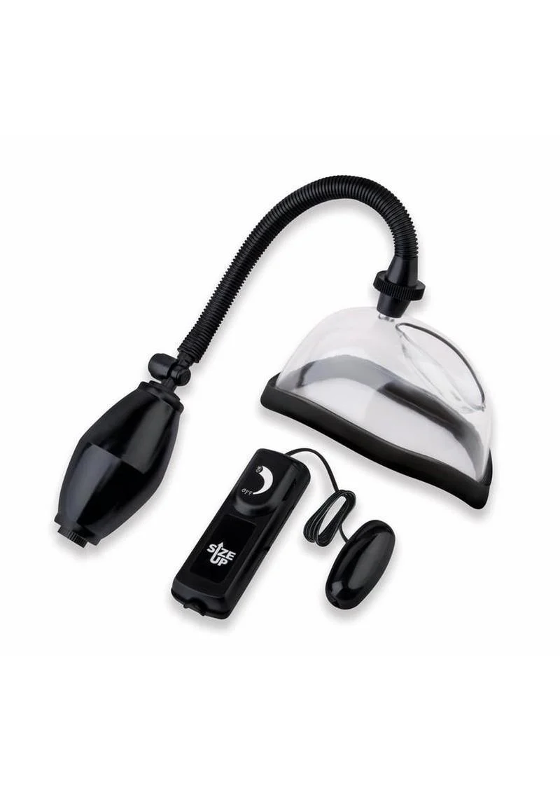 Size Up Vibrating Pussy Pump with Wired Remote Controlled - Image 2