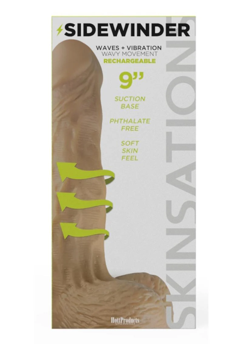 Skinsations Sidewinder Rechargeable Vibrating Dildo - Image 3
