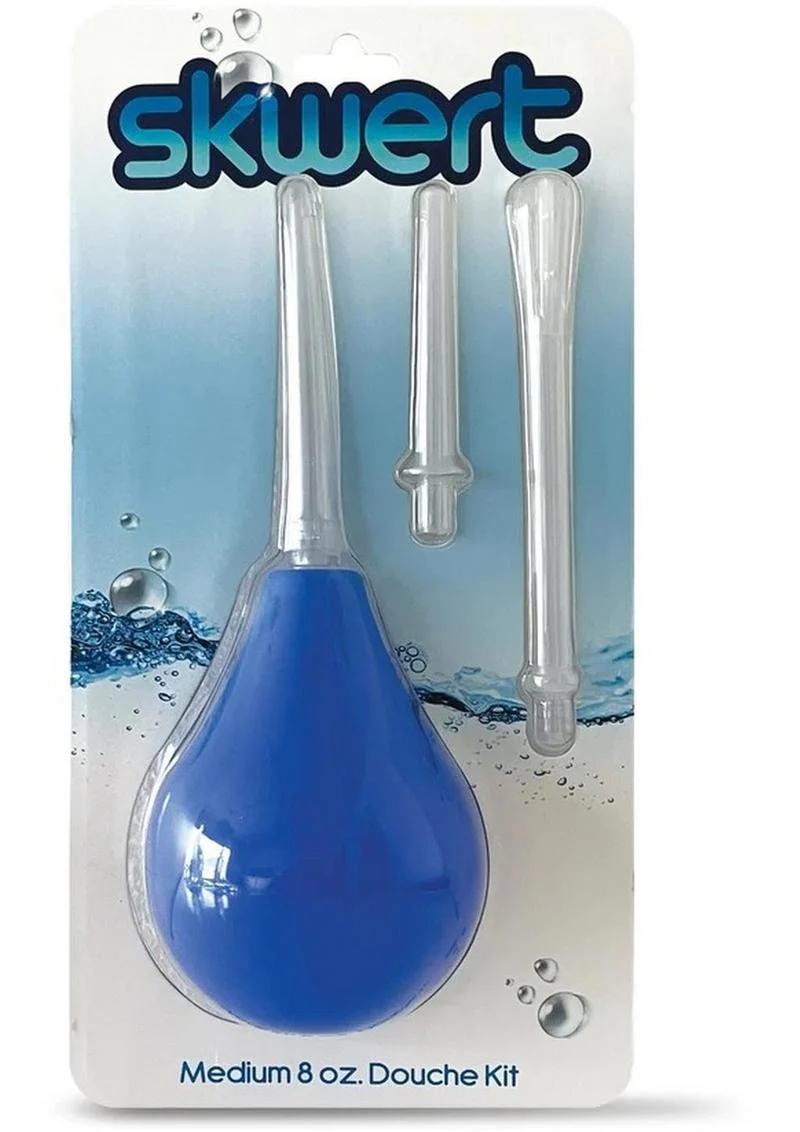 Skwert Medium 8oz Douche Kit Blue Bulb
