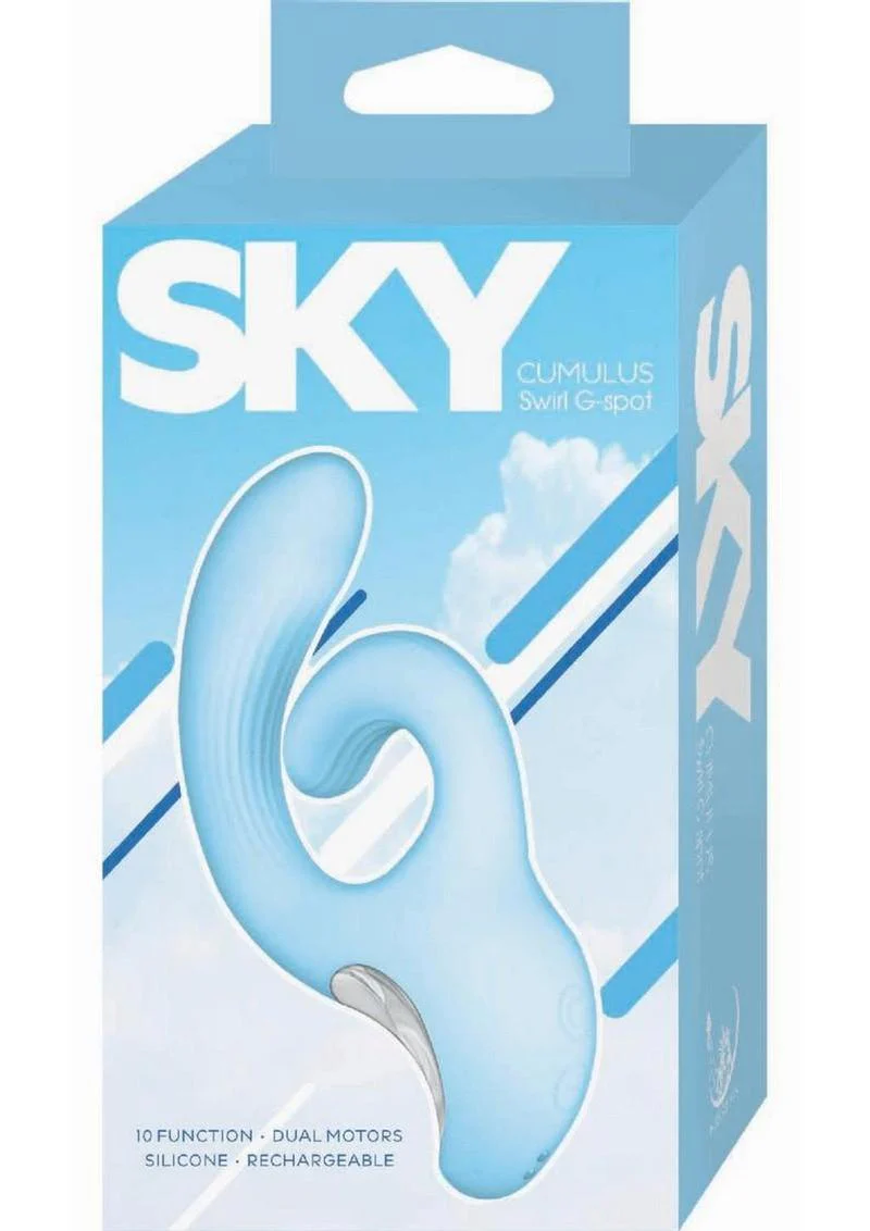 SKY Cumulus Swirl G-Spot Rechargeable Silicone Vibrator - Image 4