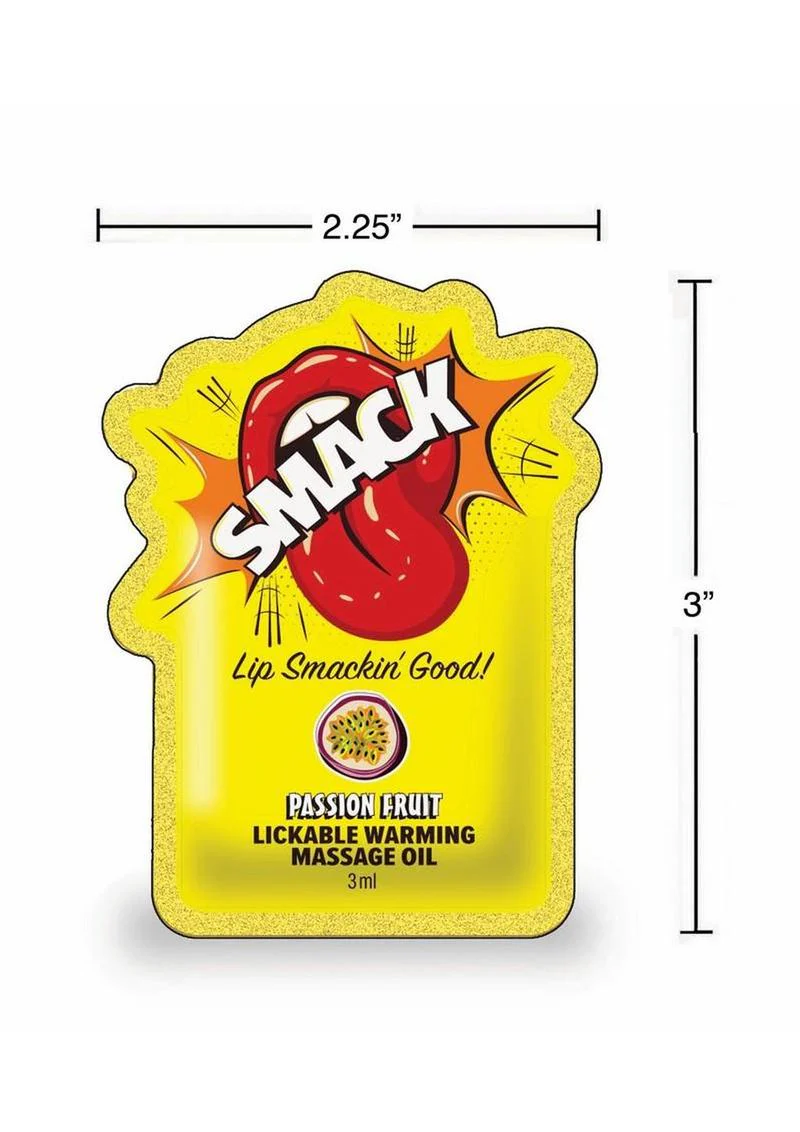 Smack Passion Fruit Lickable Warming Massage Oil - Image 2