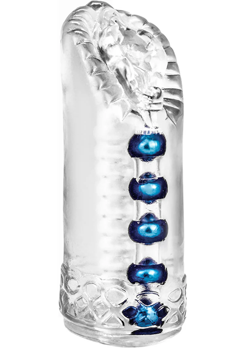 Snatch Masturbator - Clear with 5 Pleasure Pearls
