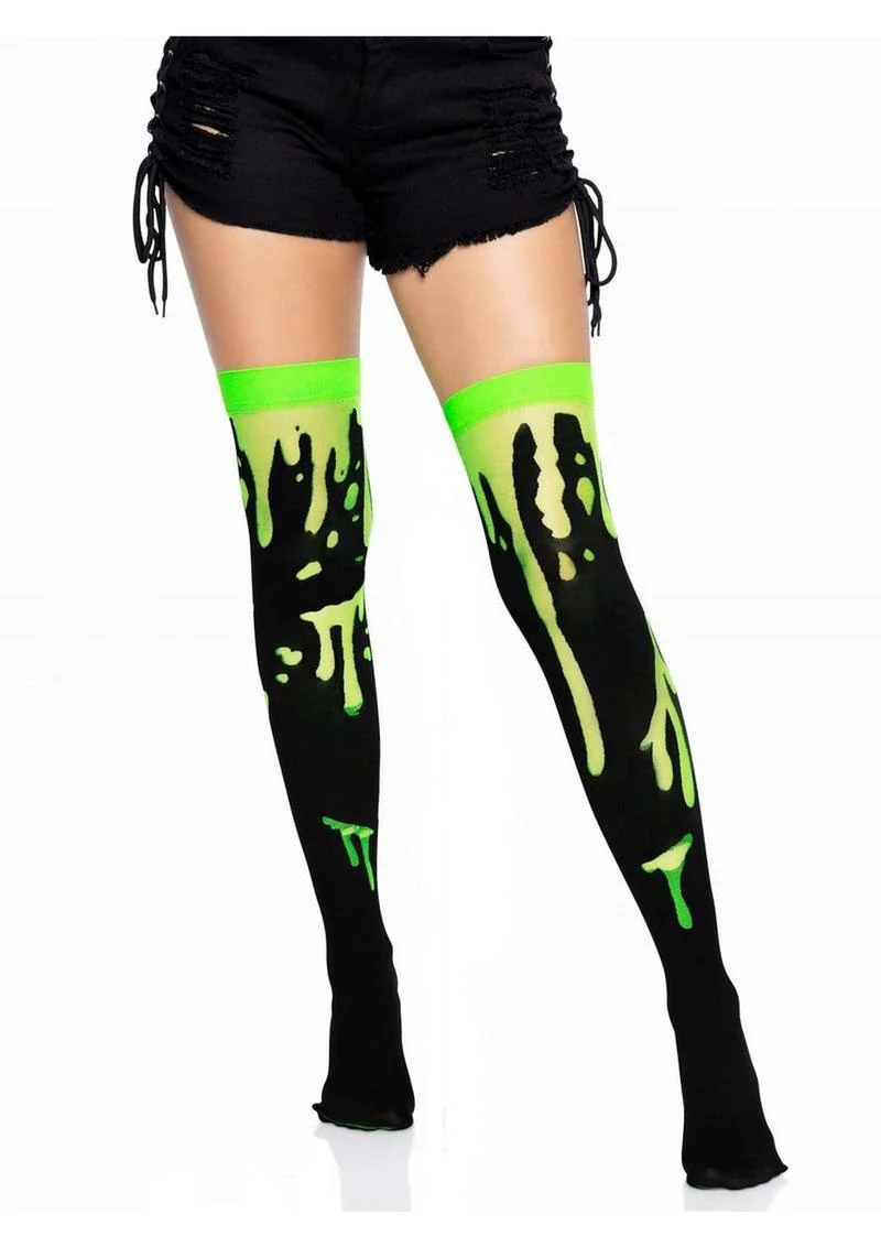 Splatter Thigh Highs