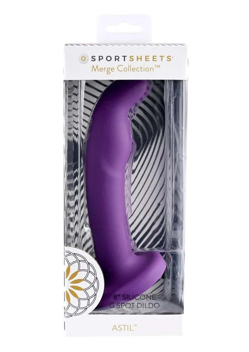 Sportsheets Astil Silicone Curved G-Spot Dildo With Suction Cup - Image 3
