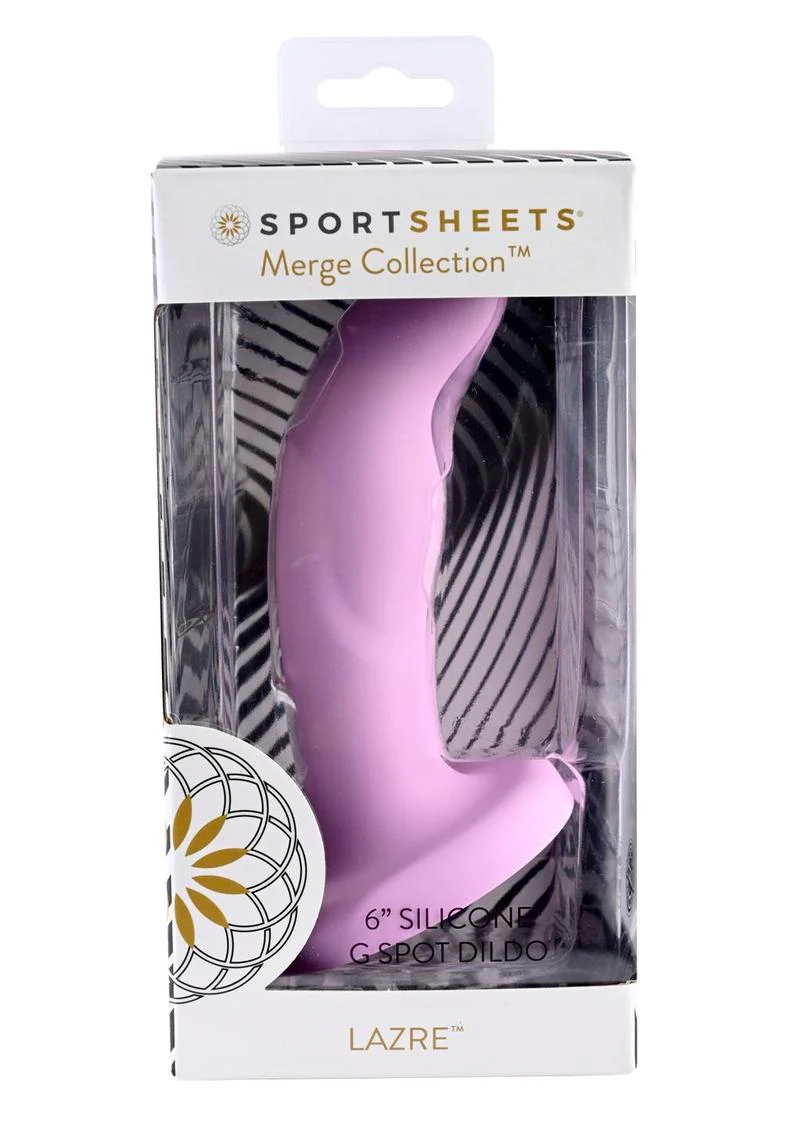 Sportsheets Lazre Silicone Curved G-Spot Dildo with Suction Cup - Image 4