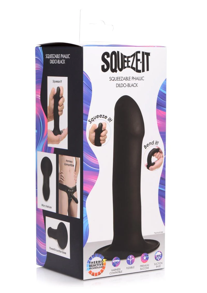 Squeeze It Squeezable Phallic Harness Compatible Dildo - Image 4