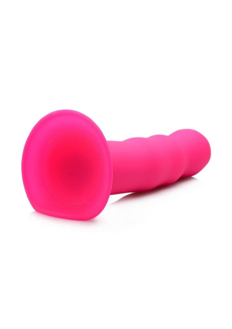 Squeeze It Squeezable Wavy Harness Compatible Silicone Dildo - Image 2