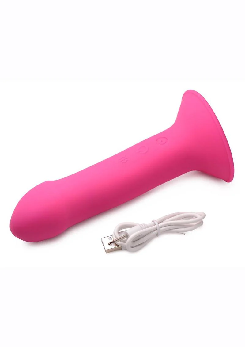 Squeeze It Vibrating 10X Squeezable Rechargeable Dildo - Image 2