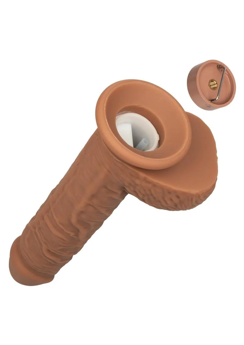 Squirting Fuck Stick Vibrating Silicone Dong with Suction Cup - Image 5
