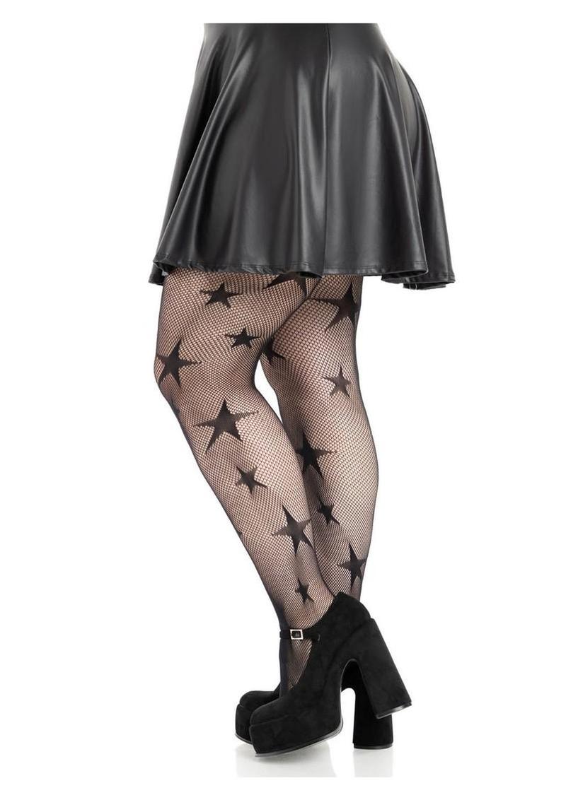 Star Fishnet Tights - Image 3
