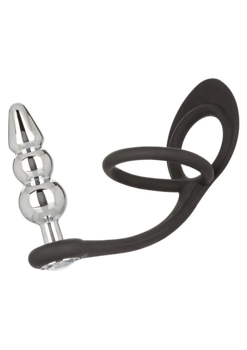 Star Fucker body-safe Beaded Plug with Silicone Dual Enhancer