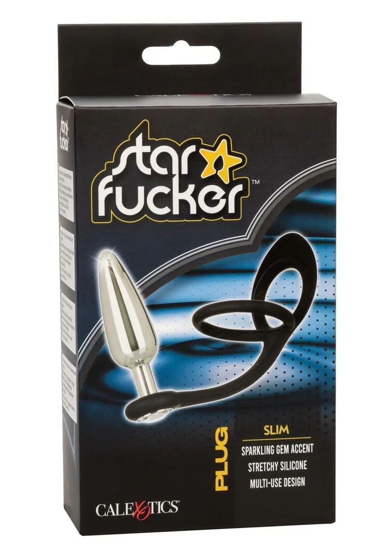 Star Fucker Slim Silicone Dual-Enhancer And Gem Accented Plug - Image 4