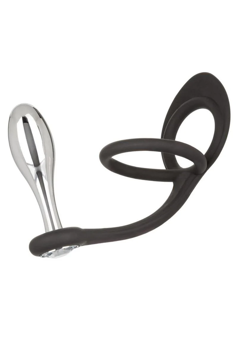 Star Fucker Teardrop Silicone Dual-Enhancer And Gem Accented Plug