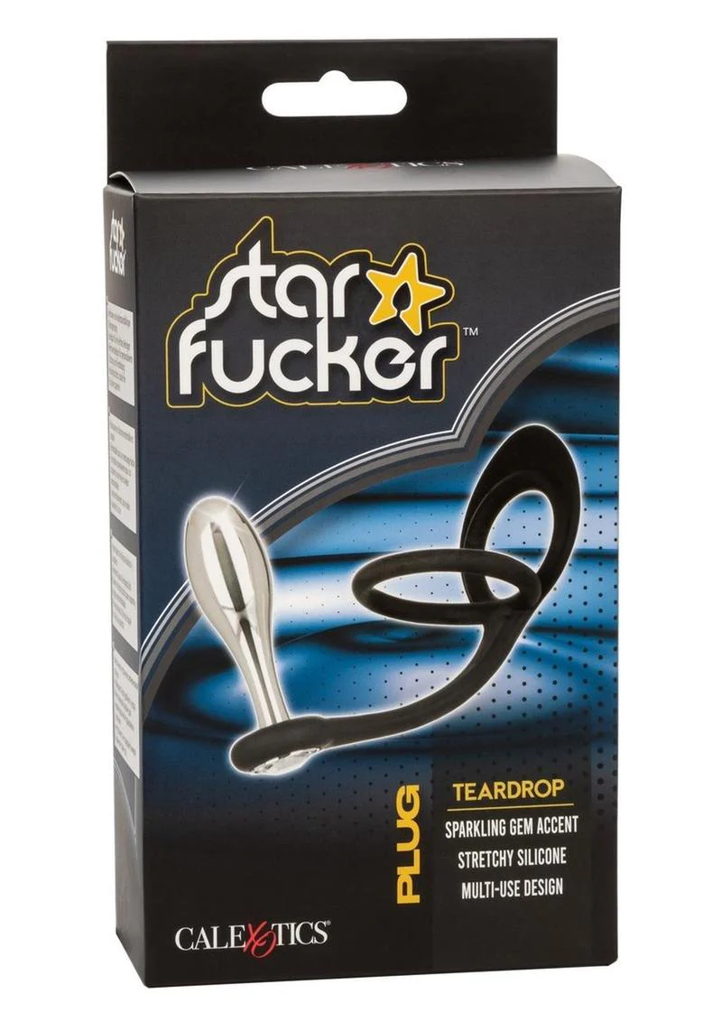 Star Fucker Teardrop Silicone Dual-Enhancer And Gem Accented Plug - Image 4