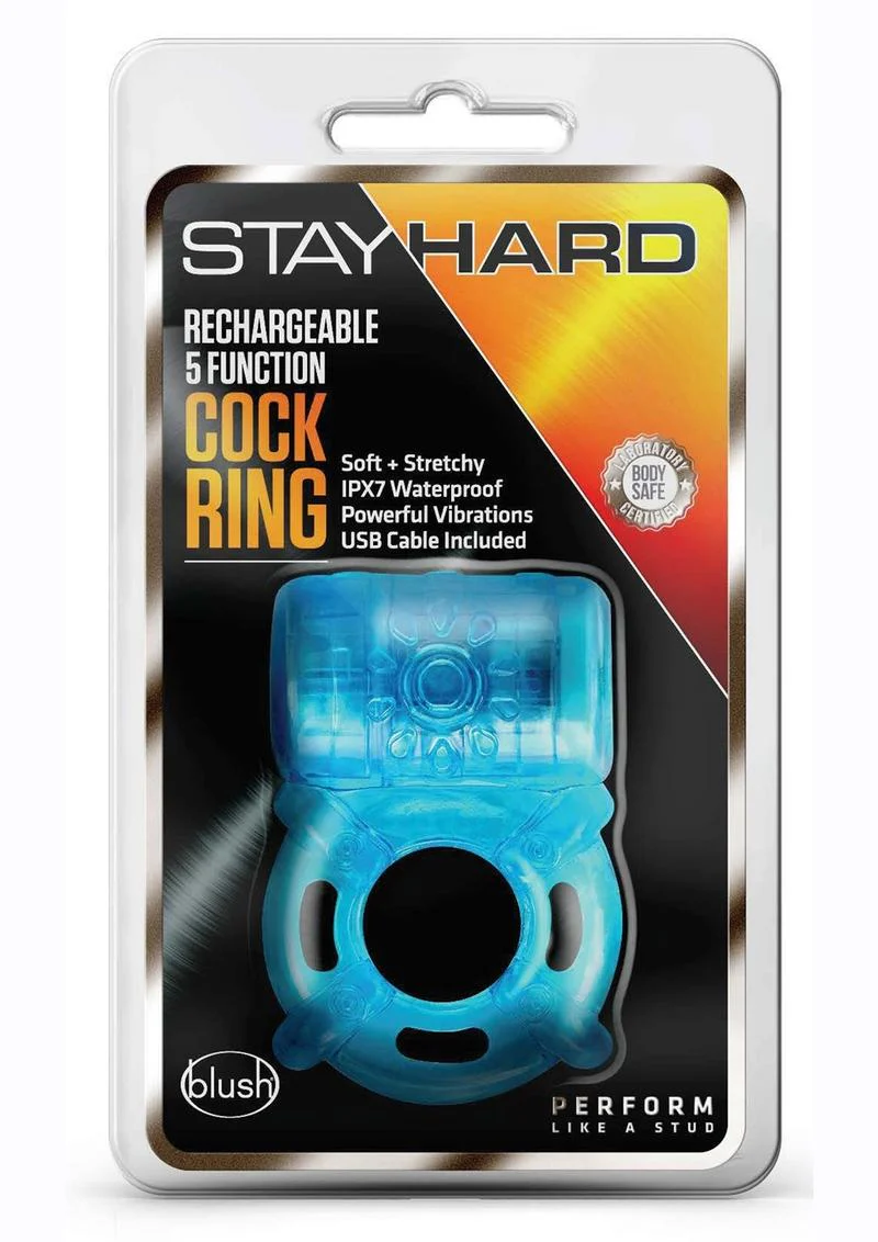 Stay Hard Rechargeable Soft And Stretchy Cock Ring - Image 4