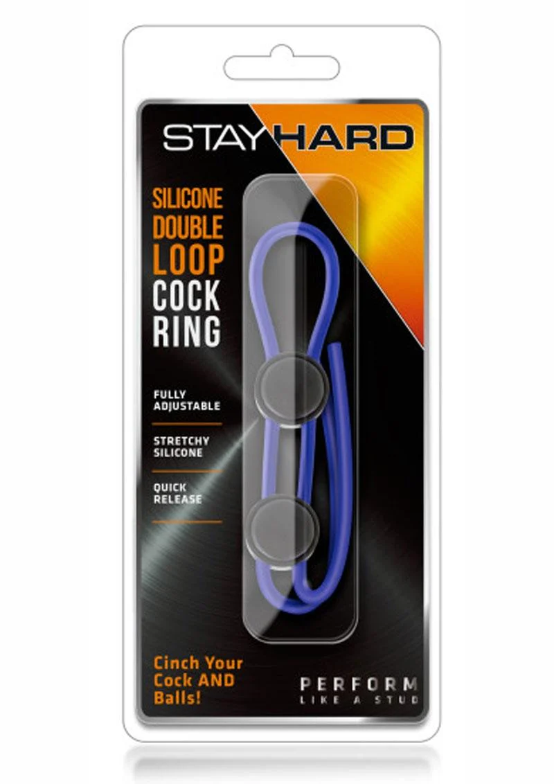 Stay Hard Silicone Double Loop Adjustable Cock Ring - Image 10