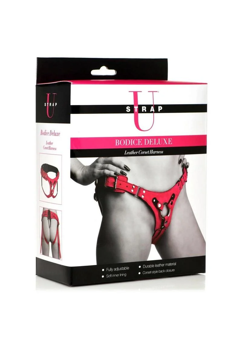 Strap U Bodice Deluxe Leather Corset Harness - Image 5