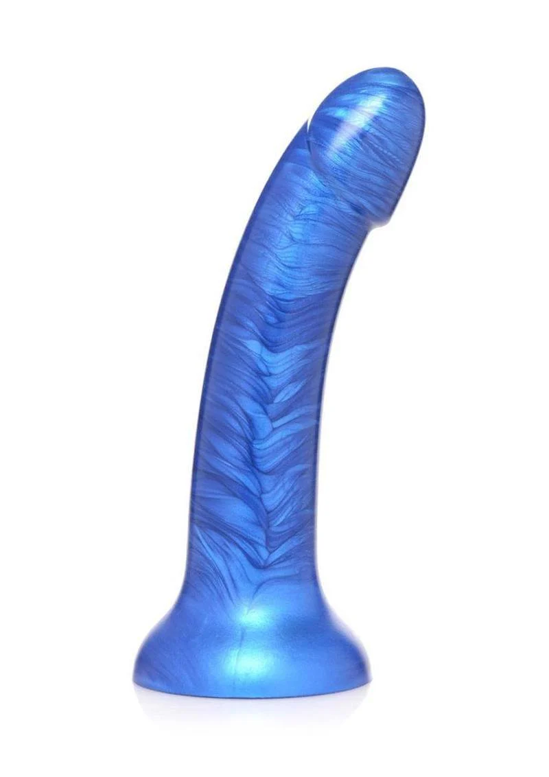 Strap U G-Tastic Metallic Silicone Dildo With Powerful Suction Base