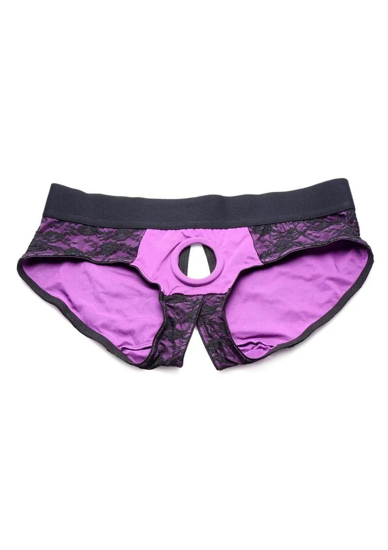 Strap U Lace Envy Crotchless Panty Harness - Small/Medium - Image 9