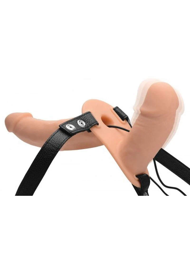 Strap U Power Pegger Silicone Vibrating Double Pleasure Strap-On - Image 4