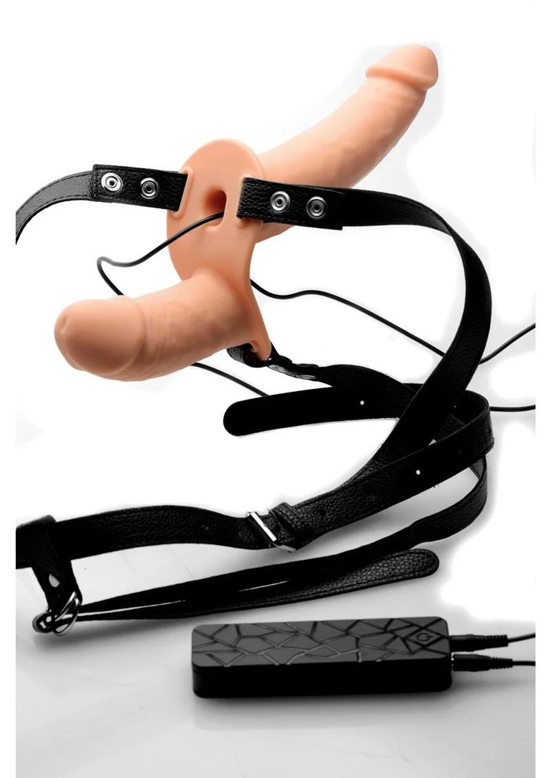 Strap U Power Pegger Silicone Vibrating Double Pleasure Strap-On - Image 6