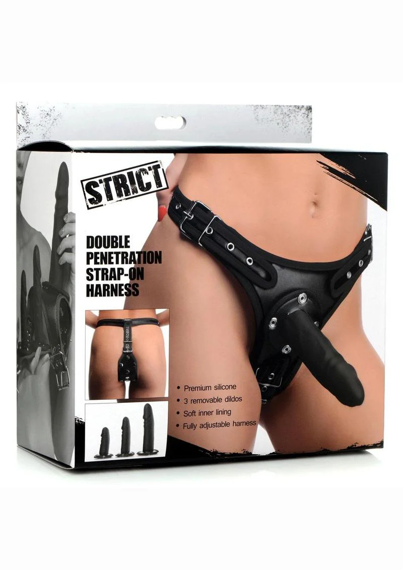STRICT Double-Penetration Strap-On Harness And Silicone Dildos - Image 4