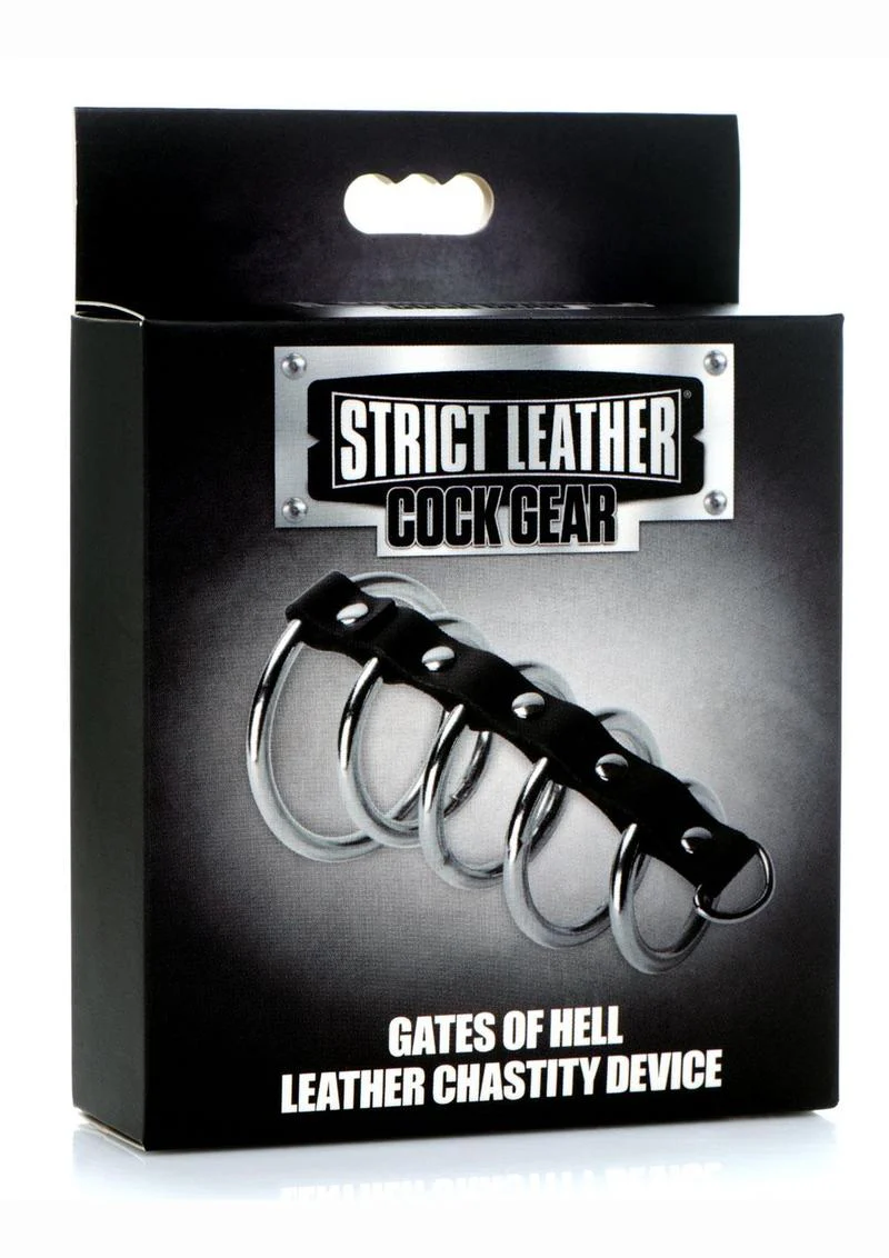 Strict Leather Cock Gear Gates of Hell Leather Chastity Device - Image 3