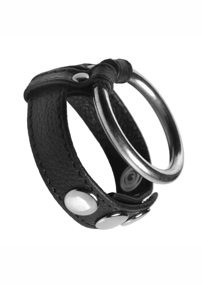 Strict Leather Dual Component Leather And Ball Ring - Image 2
