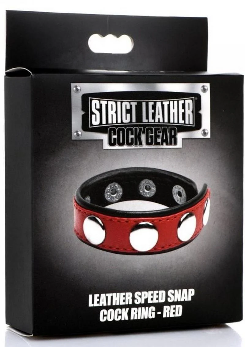Strict Leather Speed Snap Cock Adjustable Leather Ring - Image 10