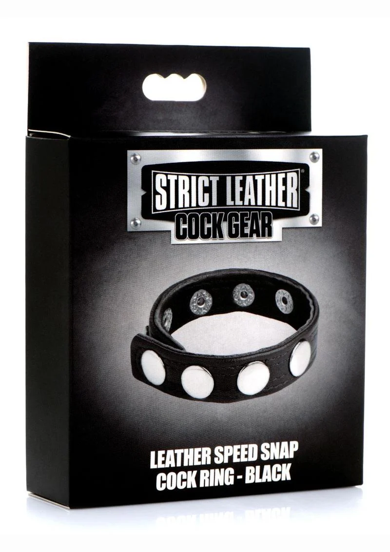 Strict Leather Speed Snap Cock Adjustable Leather Ring - Image 8