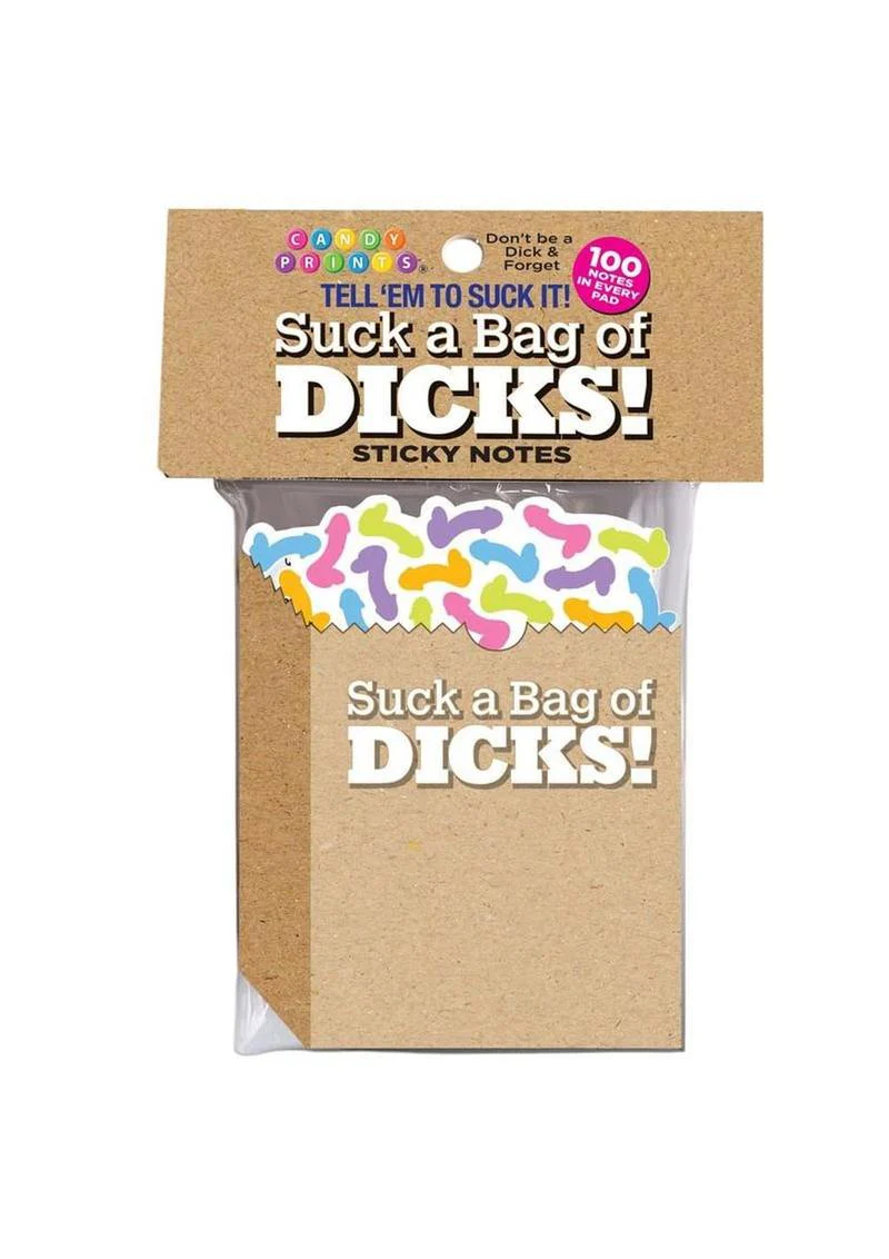 Suck a Bag of Dicks Sticky Notes Funny Novelty Notepad - Image 2