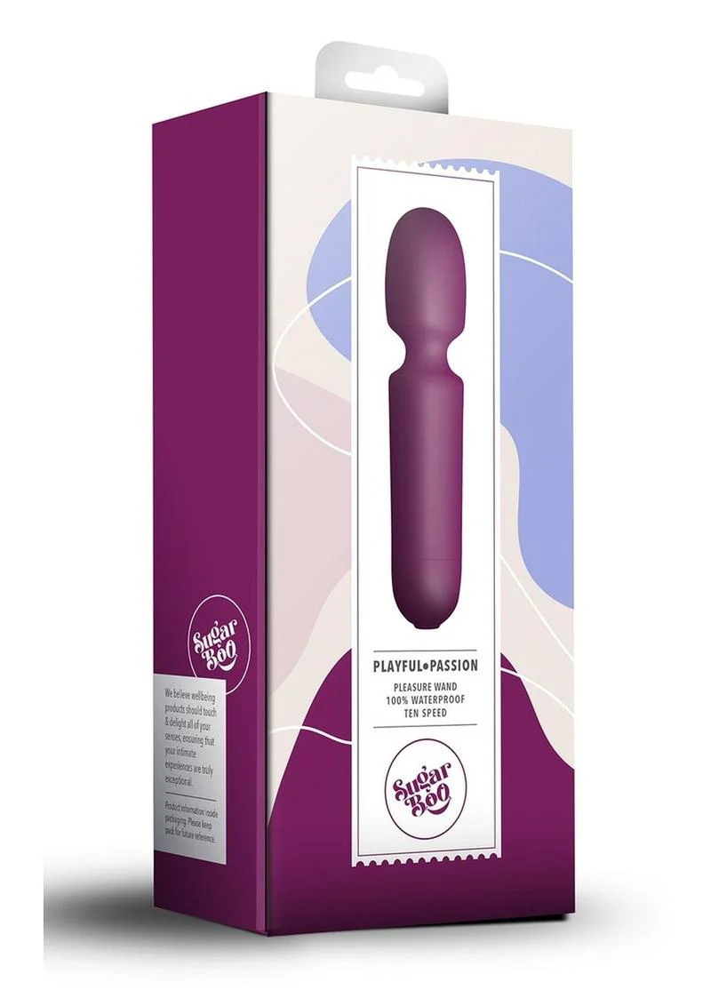 Sugar Boo Playful Passion Pleasure Wand Waterproof 10-Speed Vibrator - Image 4