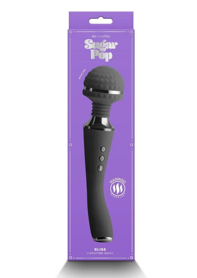 Sugar Pop Bliss Vibrating Wand Massager Rechargeable Silicone - Image 5