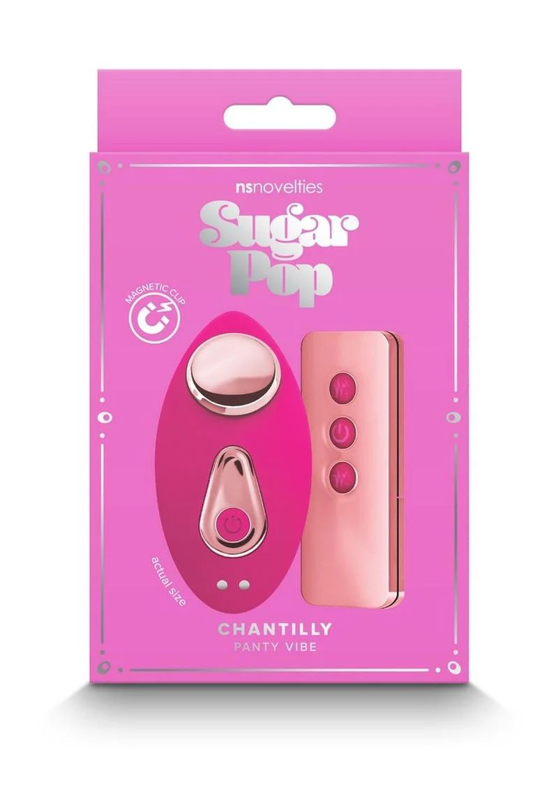Sugar Pop Chantilly Rechargeable Silicone Panty Vibe with Remote Control - Image 7