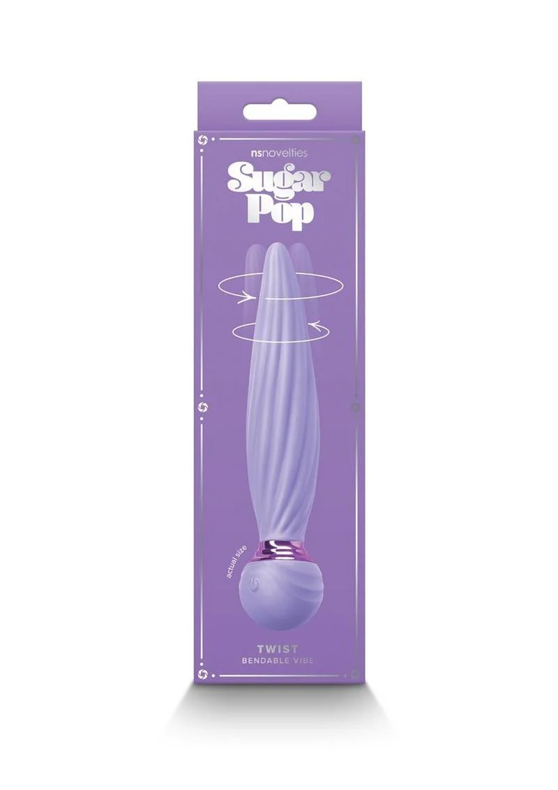 Sugar Pop Twist Rechargeable Silicone Bendable Vibrator - Image 6