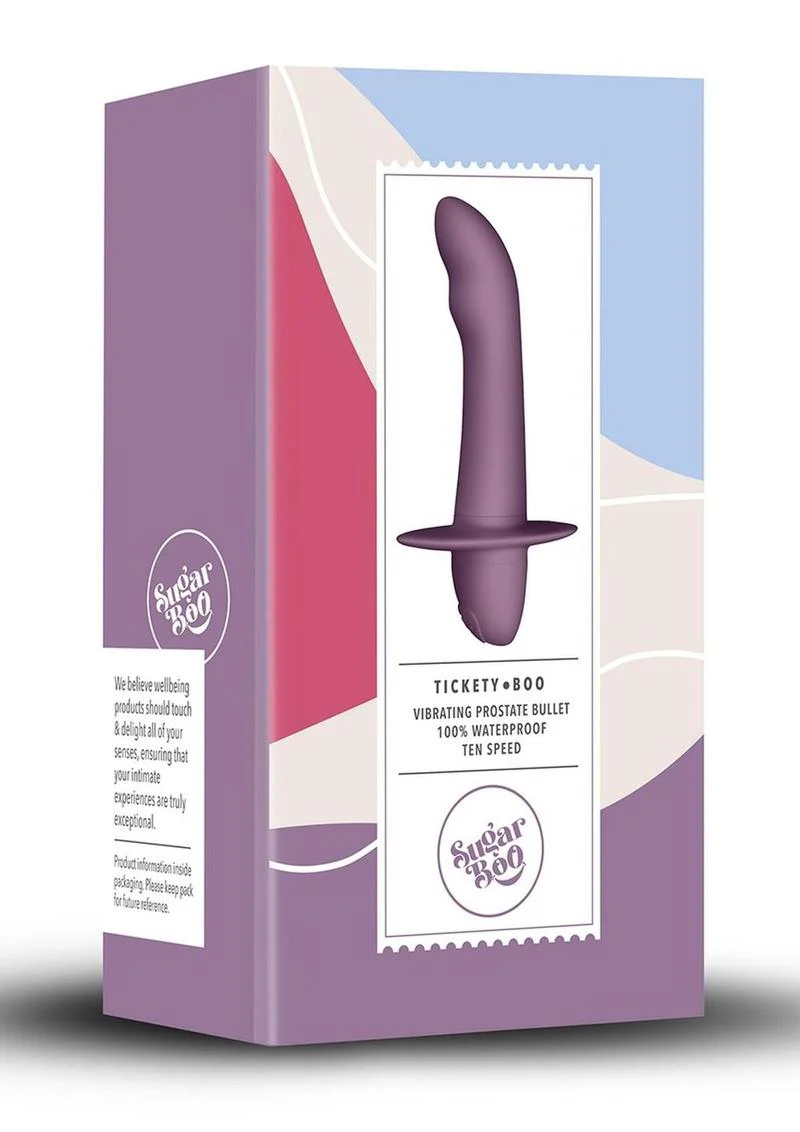 SugarBoo Tickety Boo Vibrating Prostate Bullet Mauve 10 Speed - Image 4