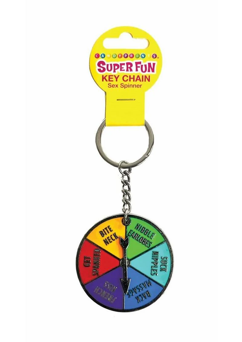 Super Fun Key Chain Sex Spinner Multicolor Portable Fun Game