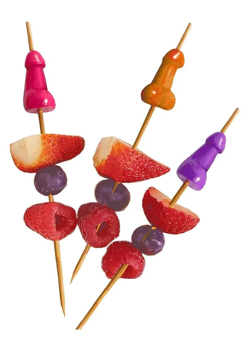 Super Fun Penis Hors D’oeuvre Picks 6 Colorful Picks for Parties - Image 3