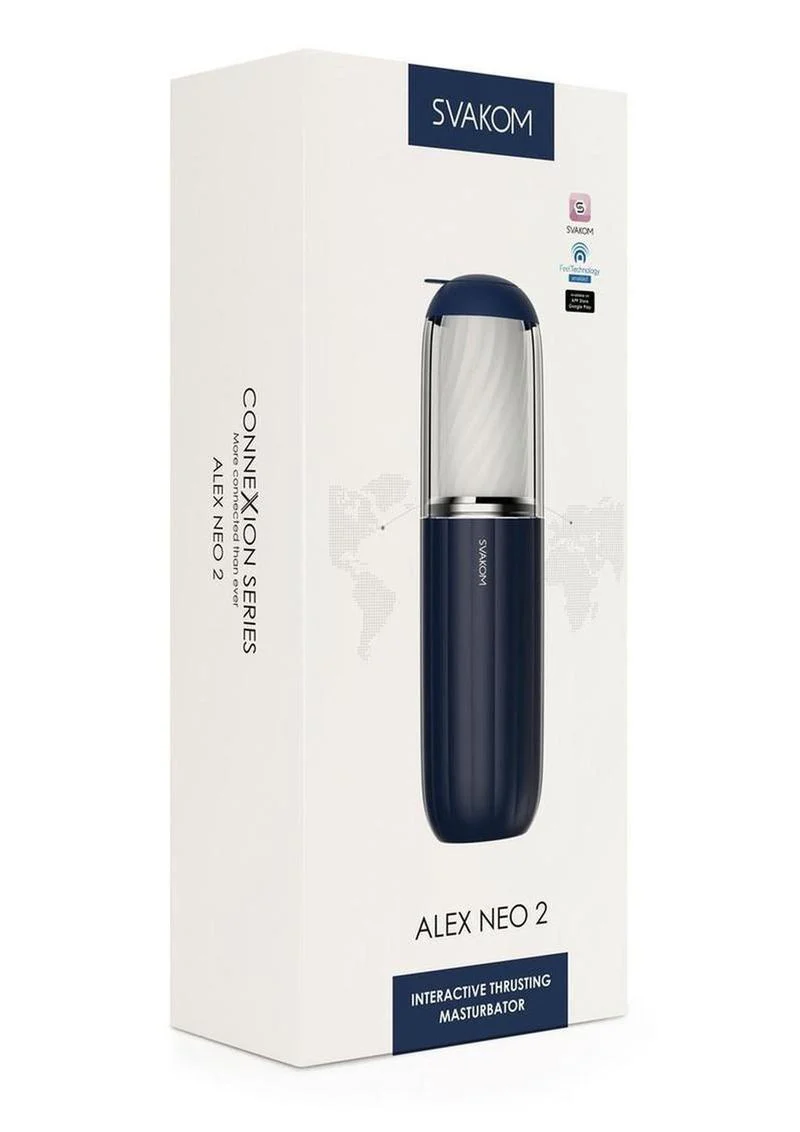 Svakom Alex Neo 2 Interactive Thrusting Rechargeable Masturbator - Image 4